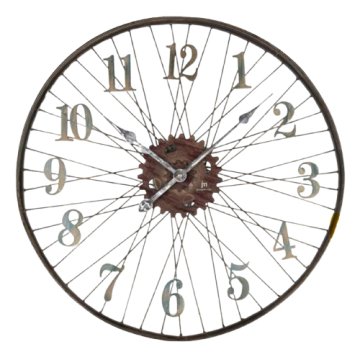 OROLOGIO DA PARETE IN METALLO RUOTA