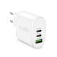 SBS TETRGAN120W Caricabatterie per dispositivi mobili Cuffie, Computer portatile, Altoparlante portatile, Smartphone, Orologio intelligente, Tablet Bianco AC Ricarica rapida Interno 2