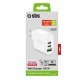 SBS TETRGAN120W Caricabatterie per dispositivi mobili Cuffie, Computer portatile, Altoparlante portatile, Smartphone, Orologio intelligente, Tablet Bianco AC Ricarica rapida Interno 3