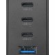 Cellularline NANO GAN 100W - Smartphone, Tablet and USB-C Laptops up to 100W Caricabatterie da rete 100W con 4 porte 3
