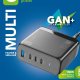 Cellularline MULTIPOWER DESK GAN 150W Caricabatterie da rete 150W con 4 porte ultra-compatto con tecnologia GAN 3