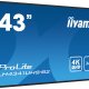 iiyama LH4341UHS-B2 visualizzatore di messaggi 108 cm (42.5