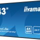 iiyama LH4341UHS-B2 visualizzatore di messaggi 108 cm (42.5