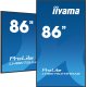 iiyama LH8675UHS-B1AG visualizzatore di messaggi Pannello piatto per segnaletica digitale 2,17 m (85.6