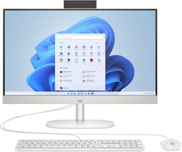 HP 24-cr0011nl AMD Ryzen™ 5 7520U 60,5 cm (23.8") 1920 x 1080 Pixel PC All-in-one 8 GB LPDDR5-SDRAM 512 GB SSD Windows 11 Home Wi-Fi 6 (802.11ax) Bianco