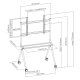 Ewent EW1542 Supporto per display espositivi 2,18 m (86
