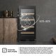 Hisense cantina vini RW3N230GELF libera installazione classe F 108 Bottiglie Doppia Temperatura Vetro Anti UB Connect Life 13