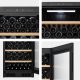 Hisense cantina vini RW3N230GELF libera installazione classe F 108 Bottiglie Doppia Temperatura Vetro Anti UB Connect Life 7
