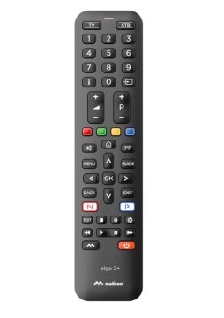Meliconi Algo 2+ telecomando IR Wireless DVD/Blu-ray, TV, Sintonizzatore TV Pulsanti
