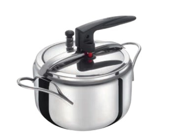 Bialetti Y0DVPP0227 pentola a pressione per piano cottura 7 L Nero, Acciaio inox