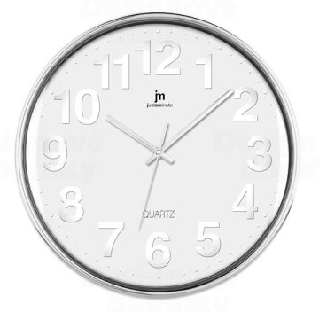 Lowell 00816 Orologio al quarzo Cerchio Cromo, Bianco