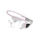 SHOKZ OpenMove Cuffie Con cavo e senza cavo A clip Musica e Chiamate USB tipo-C Bluetooth Rosa 3
