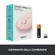 Logitech Pebble, mouse wireless con Bluetooth o ricevitore da 2,4 GHz, mouse per computer con clic silenzioso per laptop, notebook, iPad, PC e Mac. Rosa 13