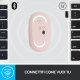 Logitech Pebble, mouse wireless con Bluetooth o ricevitore da 2,4 GHz, mouse per computer con clic silenzioso per laptop, notebook, iPad, PC e Mac. Rosa 10