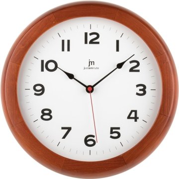 Lowell Justaminute 21034C orologio da parete e da tavolo Orologio al quarzo Rotondo Marrone, Bianco
