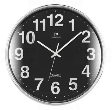 Lowell Justaminute 00816 Orologio al quarzo Cerchio Nero, Cromo