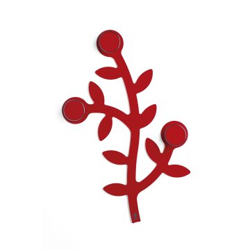 Foppapedretti Appendialbero appendiabiti Montabile a parete 3 gancio(i) Rosso
