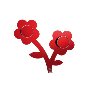 Foppapedretti Appendifiore appendiabiti Montabile a parete 2 gancio(i) Rosso