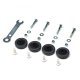 Foppapedretti 7010112300 ruota per mobili Nero Gomma 4 pz 2