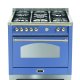 Lofra RLVG96MFT/CI Cucina freestanding Elettrico Gas Blu 2