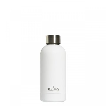 PURO Hot&Cold Glossy Uso quotidiano 350 ml Acciaio inox Bianco