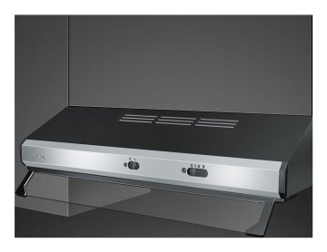 Smeg KSEC61XE3 cappa aspirante Incassato Nero, Acciaio inox 315 m³/h