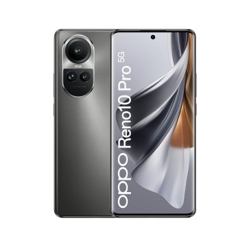 OPPO Reno 10 PRO Smartphone 5G, AI Tripla fotocamera 50+32+8MP, Selfie 32MP, Display 6.7" 120HZ AMOLED, 4600 mAh, RAM 12GB (Esp.24GB) + ROM 256GB, [Versione Italia], Colore Silvery Grey