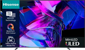 Hisense U7KQ TV Mini-LED ULED 4K Ultra HD 100” 100U7KQ, Smart TV VIDAA U7, QLED Display 144Hz, Wifi, Retroilluminazione Mini-LED, Local Dimming, HDR Dolby Vision IQ, Quantum Dot Colour, 144Hz Game Mod