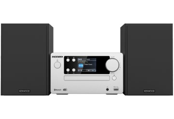 Kenwood Electronics M-725DAB-S set audio da casa Microsistema audio per la casa 50 W Nero, Argento