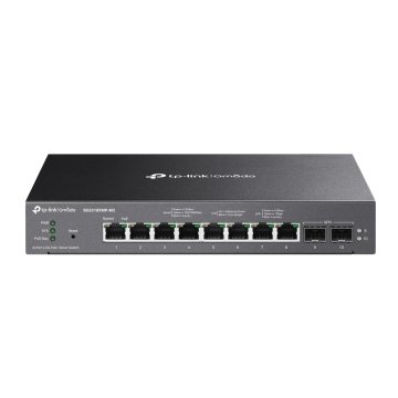 TP-Link Omada SG2210XMP-M2 switch di rete Gestito L2/L2+ 2.5G Ethernet (100/1000/2500) Supporto Power over Ethernet (PoE) Montaggio da desktop/parete Nero