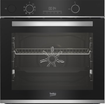 Beko b300 Forno Multifunzione BBIS13300XMPE Pirolitico Assistito a Vapore SteamAssist, , 9 Funzioni, A+, Cristallo Nero e Inox