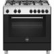 Bertazzoni La Germania Americana AMN855ENEV/24 cucina Elettrico Gas Nero, Acciaio inox 2