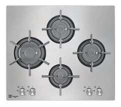 Electrolux PQF645UOX piano cottura Acciaio inox Da incasso Gas 4 Fornello(i)