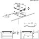 Electrolux LIT30231C Nero Da incasso 29 cm Piano cottura a induzione 2 Fornello(i) 12