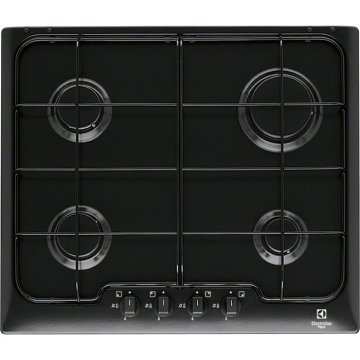 Electrolux PN640V piano cottura Nero Da incasso Gas 4 Fornello(i)