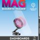 Cellularline Compact Mag - iPhone 12 and later Supporto smartphone magnetico da auto, completamente richiudibile e compatibile con tecnologia Magsafe 3