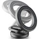 Cellularline Compact Mag - iPhone 12 and later Supporto smartphone magnetico da auto, completamente richiudibile e compatibile con tecnologia Magsafe 6