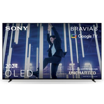 Sony BRAVIA 8 OLED 77 Pollici 4K HDR Google Smart TV (2024) | Gaming Menu per PlayStation 5, IMAX Enhanced, Dolby Vision Atmos, Chromecast, AirPlay, 120Hz 77XR80