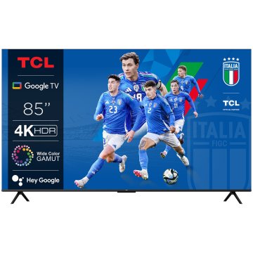 TCL P655 Smart TV Ultra HD 4K 85" 85P61B, Dolby Audio, Controlli vocali, Google TV