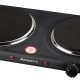 Melchioni COOK 2 Nero, Acciaio inox Superficie piana Piastra sigillata 2 Fornello(i) 2