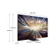 Samsung Smart TV 85” QE85QN800DTXZT Neo QLED 8K Mini LED Graphite Black 2024, Processore NQ8 AI GEN2, 8K AI Upscaling, Infinity One Design, Dolby Atmos 4