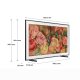 Samsung TV QLED 4K 75” QE75LS03DAUXZT Smart TV Wi-Fi Black 2024, Matte Display, Processore Quantum 4K, Modern Frame Design, Dolby Atmos 4