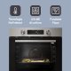 Candy CA6 N5B3EHTX 78 L Nero, Acciaio inox 3