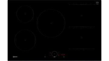 Neff T58FHW1L0 piano cottura Nero Da incasso 80 cm Piano cottura a induzione 5 Fornello(i)