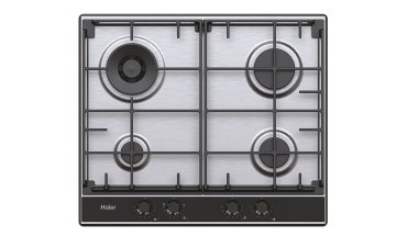 Haier Series 2 HAHG6BR4S2X Acciaio inox Da incasso 59.5 cm Gas 4 Fornello(i)