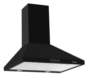 Glem Gas GHP645BK cappa aspirante Cappa aspirante a parete Nero 498 m³/h