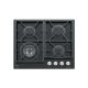 Glem Gas GV64TXBK piano cottura Nero Da incasso 60 cm 4 Fornello(i) 2