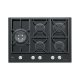 Glem Gas GV75TXBK piano cottura Nero Da incasso 70 cm 5 Fornello(i) 2