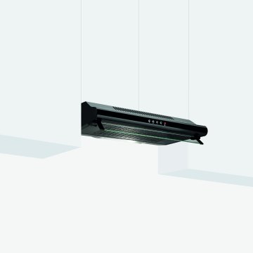 Glem Gas GHC631BK cappa aspirante Incassato Nero 230 m³/h