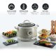 Ariete 2904 Rice Cooker - Cuociriso Elettrico con bowl in ceramica - Sushi fatto in casa - Multicooker - Linea Vintage - 3,5 L - 650 W - Beige 10